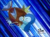 Piplup gets tackled