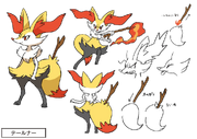 Braixen concept art