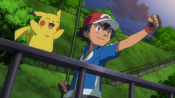 Ash and Pikachu are determined to win