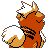 Growlithe's back sprite