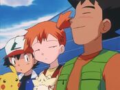 Misty is not impressed by Brock's fantasy