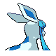 Glaceon's Generation IV Shiny back sprite