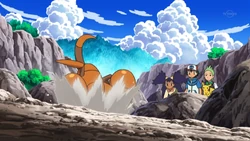 Dig being used by Cilan's Dwebble.