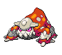 Heatran's Pokémon Platinum Version Shiny sprite