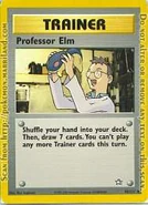 Professor Elm in the Pokémon Trading Card Game