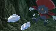 Ice Shard being used by Quillon's Weavile.
