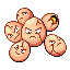 Exeggcute's Ruby and Sapphire sprite