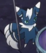 Olympica's two Meowstic were standing beside her when she said that Yveltal will come to absorb all the life force from every being on the world.