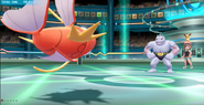 Splash depicted in Pokémon: Let's Go, Pikachu! and Pokémon: Let's Go, Eevee!