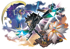 Ultra Sun Ultra Moon Necrozma Solgaleo Lunala