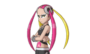 Team Skull Admin Plumeria's VS sprite in Sun & Moon