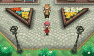 Yvonne standing in Vaniville Town, the starter town in the game