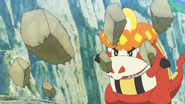 Stomping Tantrum being used by Roy's Crocalor.