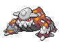 Heatran's Pokémon Black Version and Pokémon White Version sprite