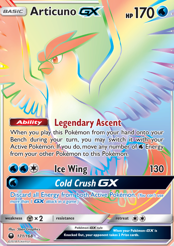 Articuno GX - Celestial Storm Pokémon card 31/168