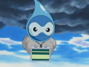 Rainy form Castform in the anime