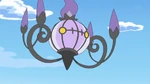Ingo used Chandelure to transport the heroes from the cart to the train where the Pokémon were held. Later, Ingo used Chandelure in the tag battle with Emmet against Ash and Cilan.