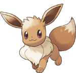 Partner Eevee in Pokémon Let's Go Pikachu and Let's Go Eevee