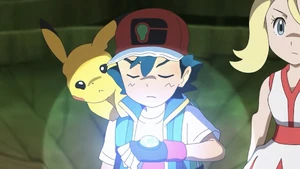 Ash's Aura abilities being enhanced through his Key Stone.