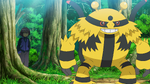 Having evolved into Electivire in preparation for the Sinnoh League, Electivire became one of Paul's most powerful Pokémon, possibly only rivaled by his Torterra. It is interesting to note that despite not being his First partner Pokémon, Electivire appears to be his Signature Pokémon. In the Sinnoh League, he battled Ash's Infernape, and after a tough battle, Infernape's Blaze being activated, Electivire lost after beating 2 of Ash's Pokémon.