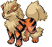 Arcanine's Black and White/Black 2 and White 2 sprite
