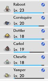 Level menu after battle