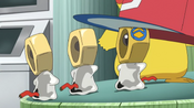 Meltan invites its friends to check out Ash's hat