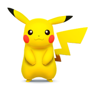 Pikachu's artwork from Super Smash Bros. for 3DS / WiiU.