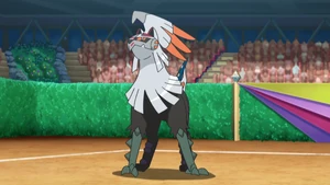 Gladion's Silvally as a Fighting-type.
