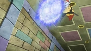 Hidden Power being used by Serena's Braixen.