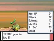 Turtwig level up Pt