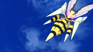 Mega Beedrill in the anime.