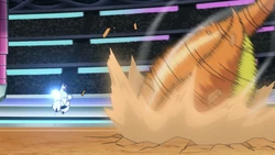 Dig being used by Leon's Charizard.