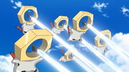 Flash Cannon being used by a Meltan.