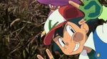 Ash photobombing in Pokémon GO for April Fool's Day 2019