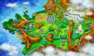 Bird's eye view of the Kalos region.