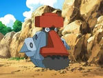 Alan's Nosepass evolved into a Probopass during the time Ash and his friends were with Alan near Mt. Coronet.