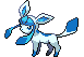 Glaceon's Pokémon Black Version and Pokémon White Version Shiny sprite