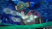 Tangrowth and the Grass-type Pokémon are caught