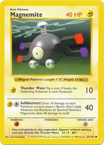 Magnemite Base Set Pokemon Wiki Fandom