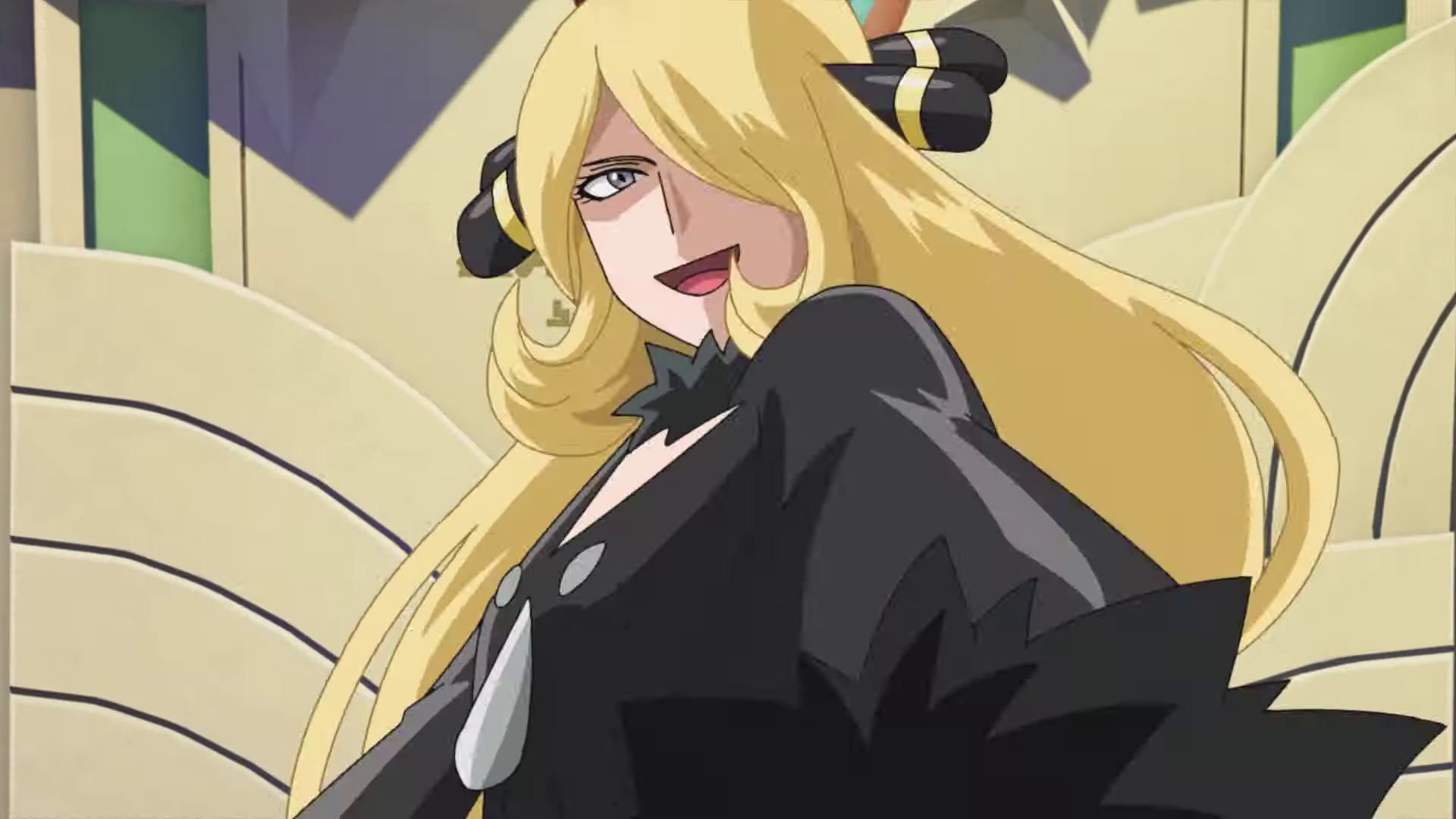 Cynthia is a character who appeared in the Pokémon Masters Animated Trailer...