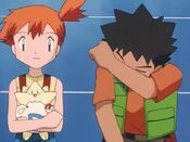Brock is sad to see no girls around