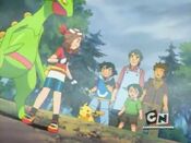 May got rescued by Ash's Sceptile