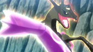 Dragon Tail being used by Lucius' Rayquaza.