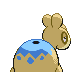 Numel's Generation IV Shiny back sprite