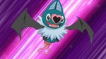 Skyla used her Swoobat to beat Cilan's Pansage but it was beaten by his Crustle. Swoobat was also used in the Gym Battle against Ash, but was defeated by his Krokorok.