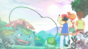 One of the flashbacks of the older Kanto journey, this one being from the Bulbasaur garden