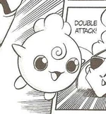 Igglybuff was used in Whitney's fight against the ice replica of Suicune.