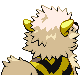 Arcanine's Generation IV Shiny back sprite