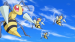 Beedrill are Pokémon that live in the swamplands, guarded by Keanan. Originally, they invaded the swamplands, but managed to find an area to settle in.